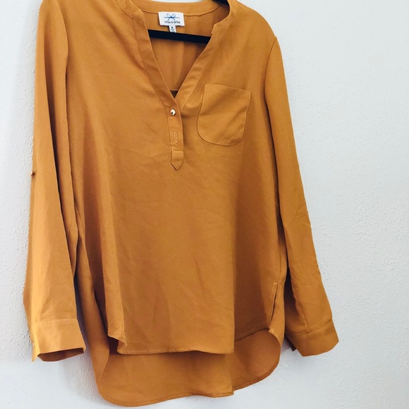 twine & string Tops - twine & string mustard blouse size M
